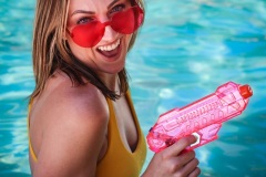 Amanda in Pool Portrait | Individual portrait photo by Phoenix photographer Justin Bahr