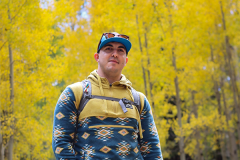 Kevin in Yellow Leaves Portrait | Individual portrait photo by Phoenix photographer Justin Bahr