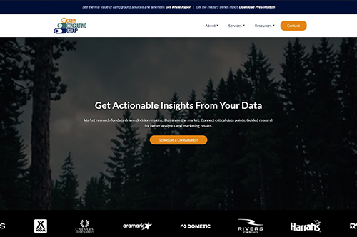 Cairn Consulting Group Website Screenshot | Justin Bahr Marketing and Photography